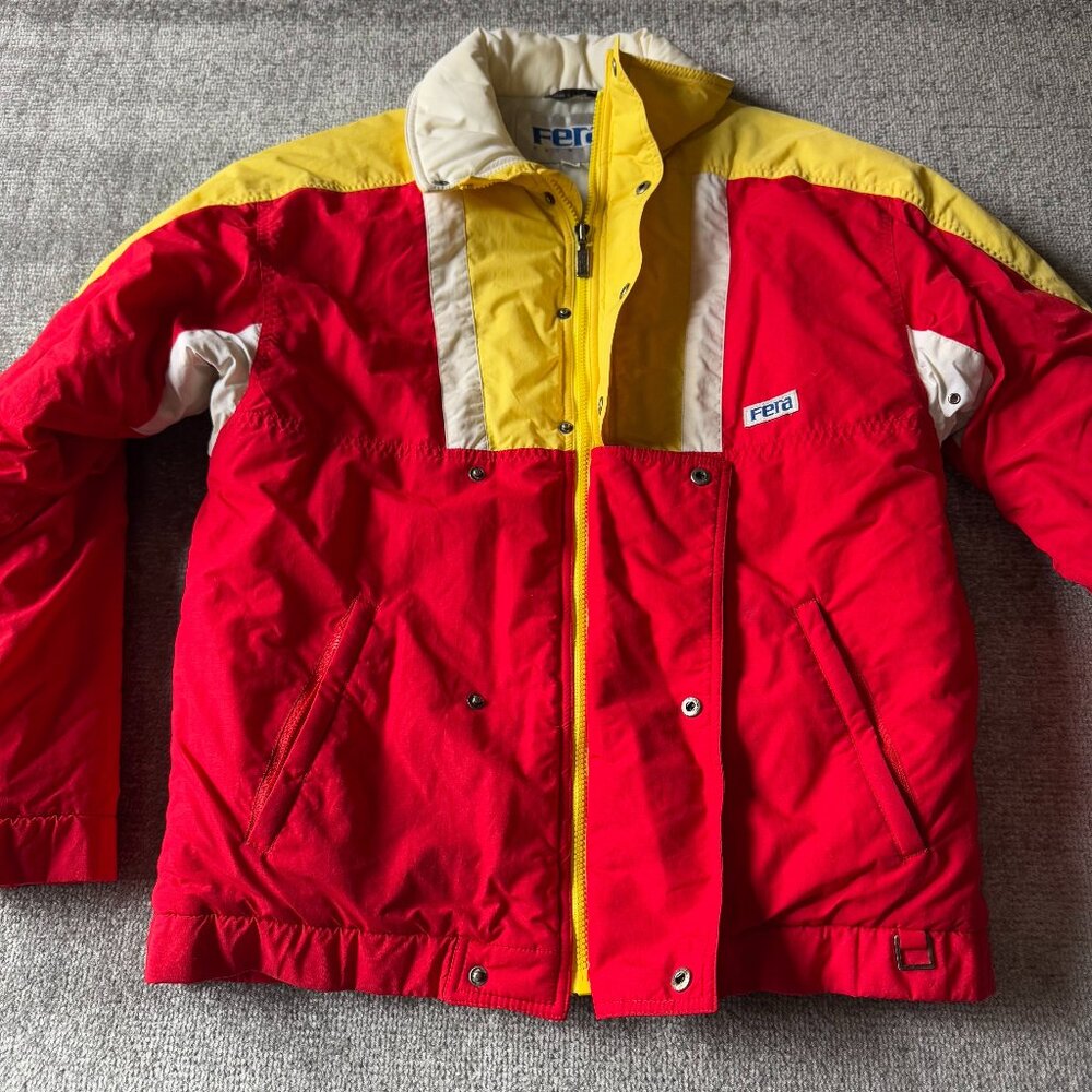 Vintage 90's FERA Skiwear Designer Winter Coat Men's Size Small